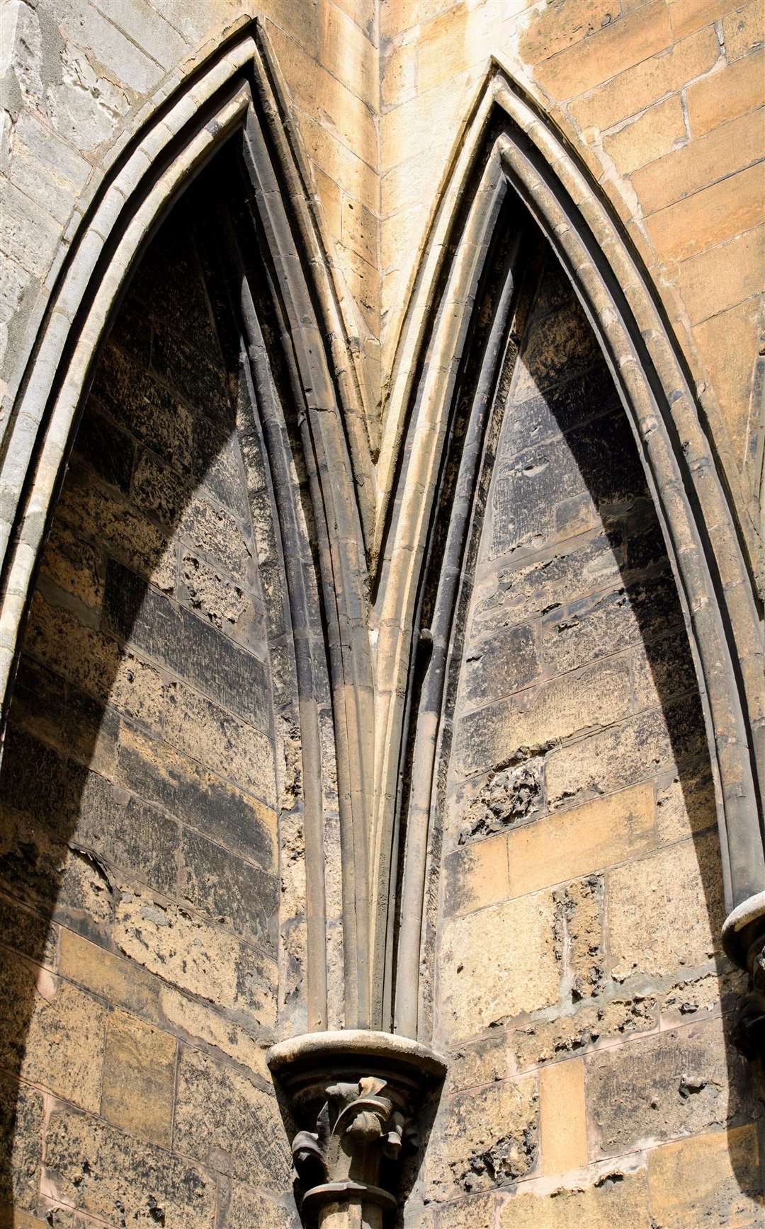 Britain's oldest tennis ball has been lodged in the archway of Lincoln Cathedral for 110 years