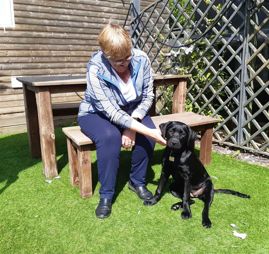 Puppy raiser Ann Colwell is incredibly fond of trainee guide dog Rita