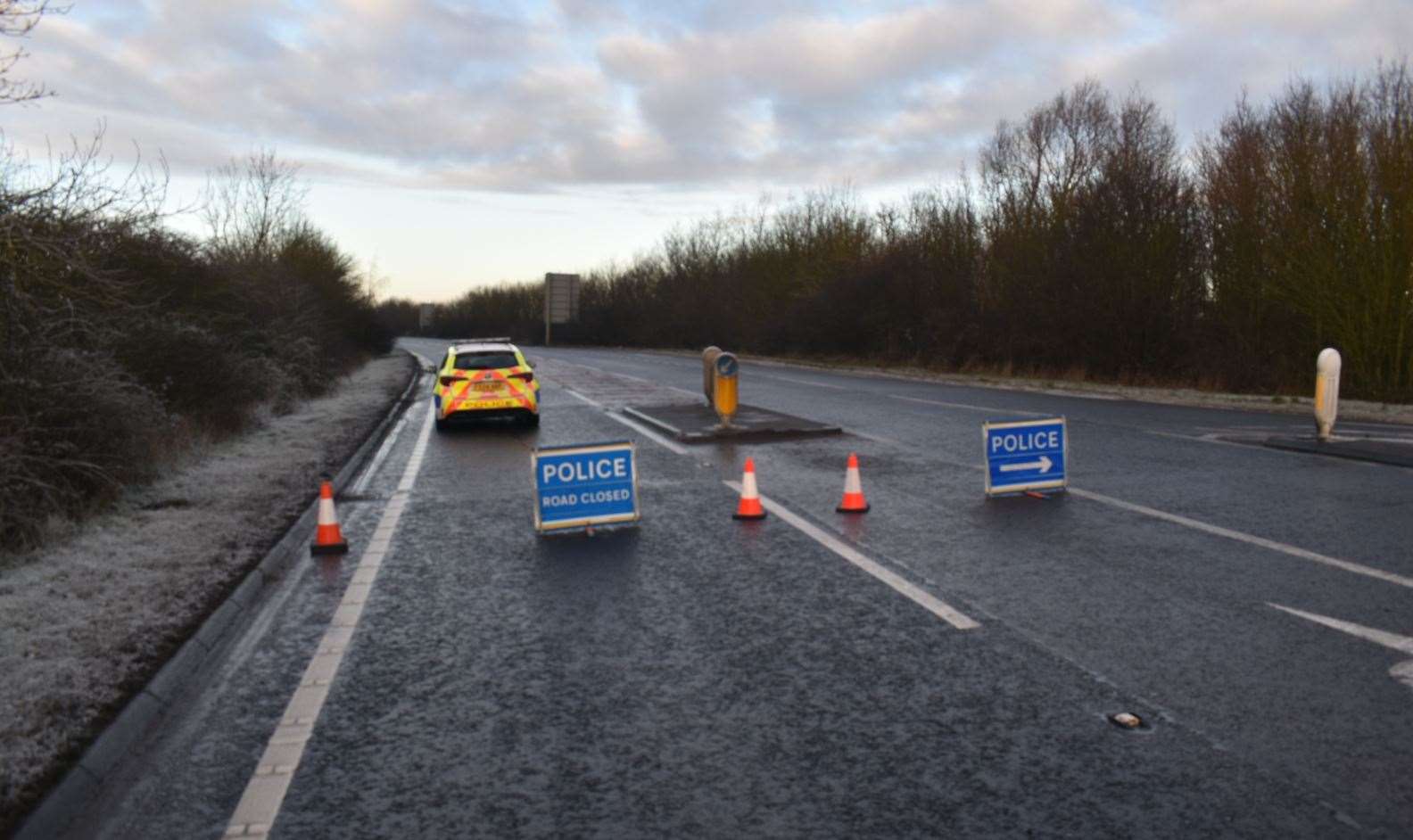 The A17 has been closed since a crash this morning. Photo: RSM Photography