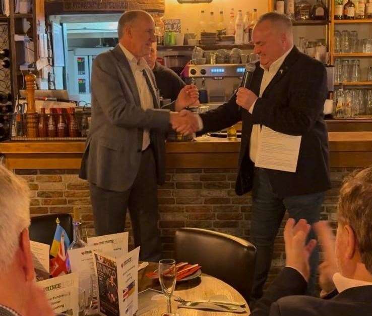 HOUF founder was a guest at the Princebuild fundraising evening in Eye which raised £20,000