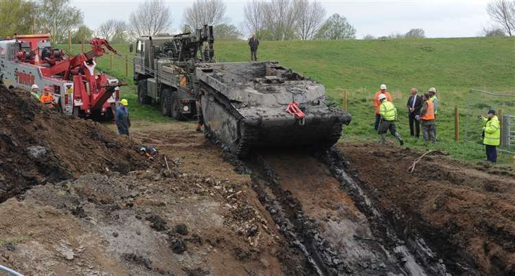 The Buffalo had been buried for more than 70 years