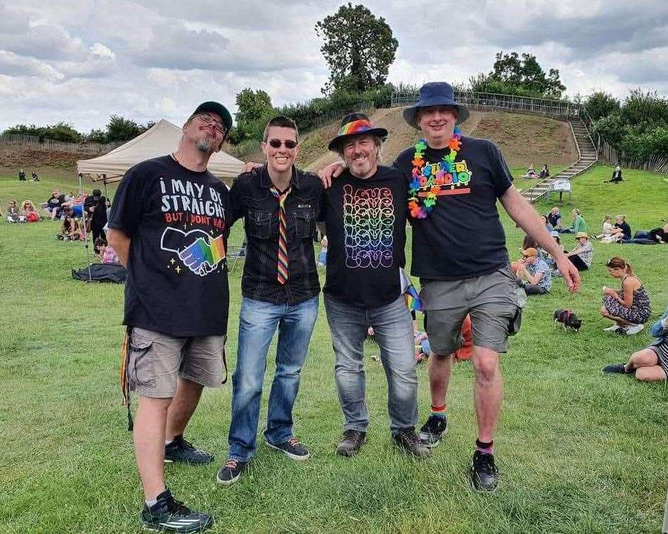 Ali Macdonald at a Pride event