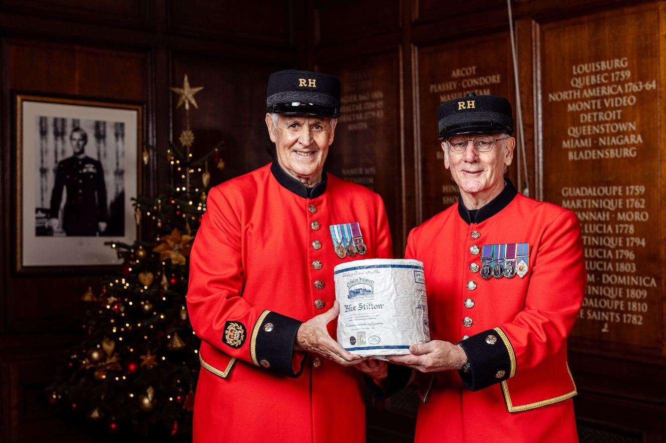 Colston Bassett Dairy has donated cheese to the annual ceremony of Christmas cheeses.