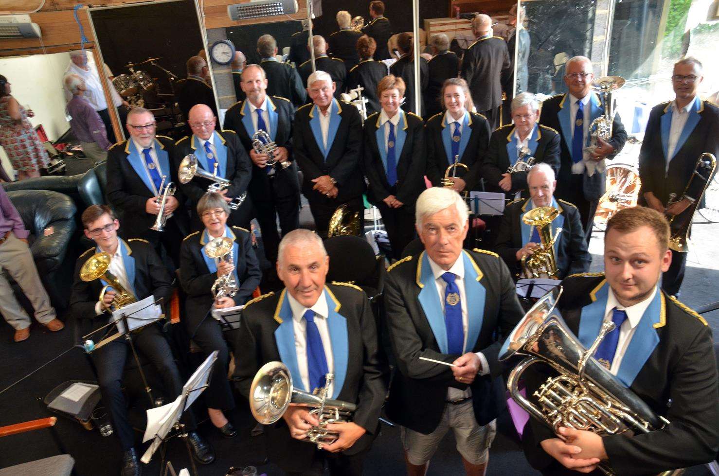 St Nicolas Players have formed a band who will wear the uniform of Murton Colliery Band, County Durham. Photo by Tim Wilson. 050818110SG