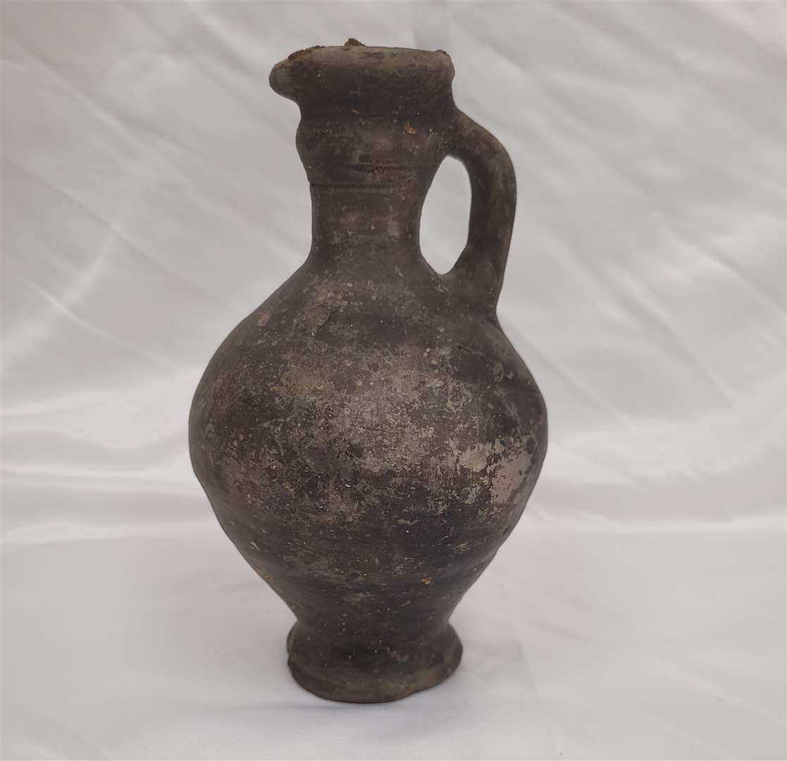 This Roman votive jug was found at Etton. Photo courtesy of York Archaeology