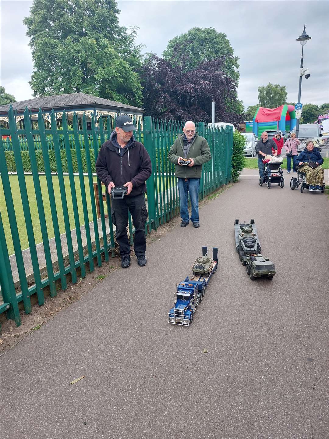 Entertainment was all around at Wyndham Park.