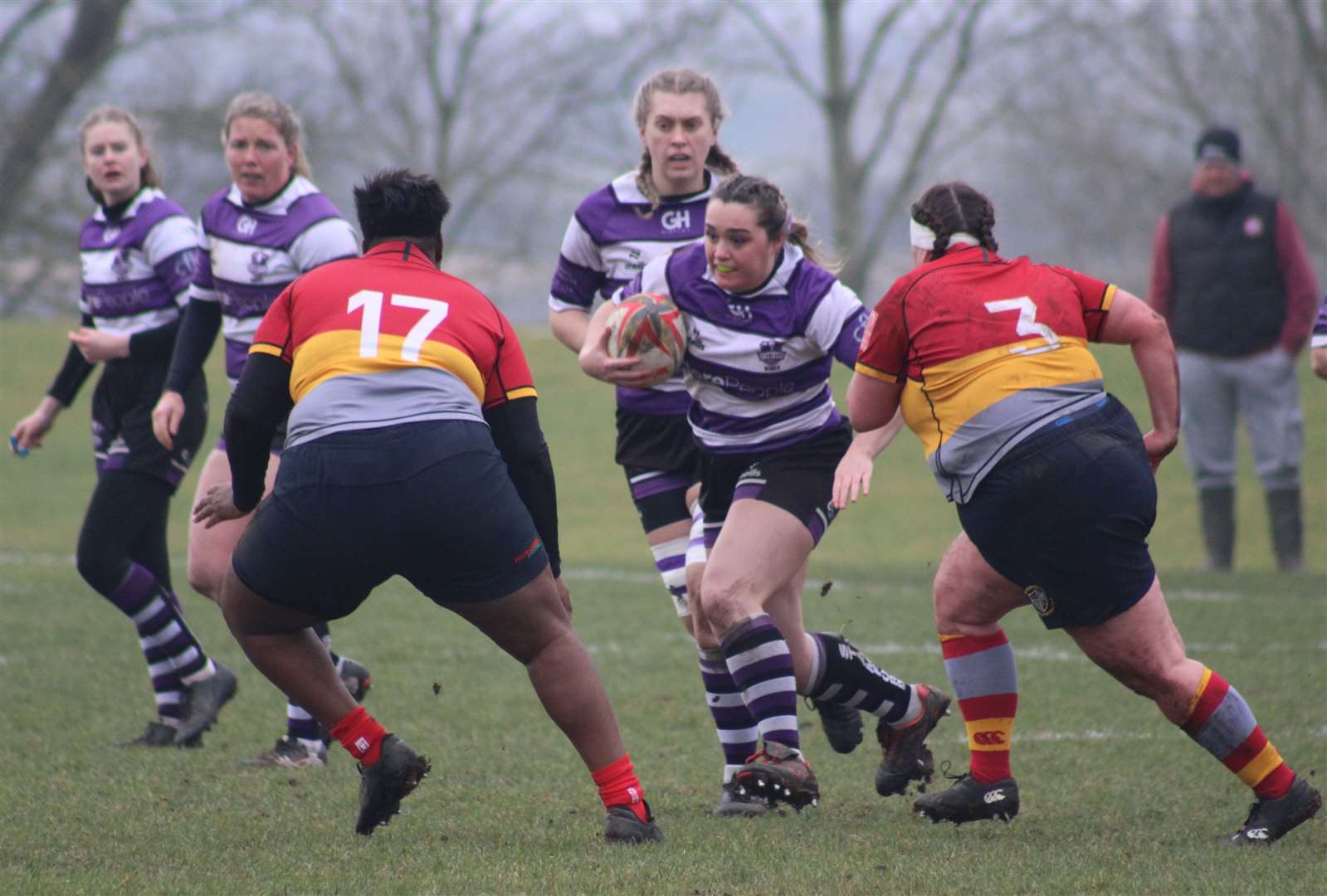 Action from Stamford Women's defeat at Peterborough. Photo: Darren Dolby