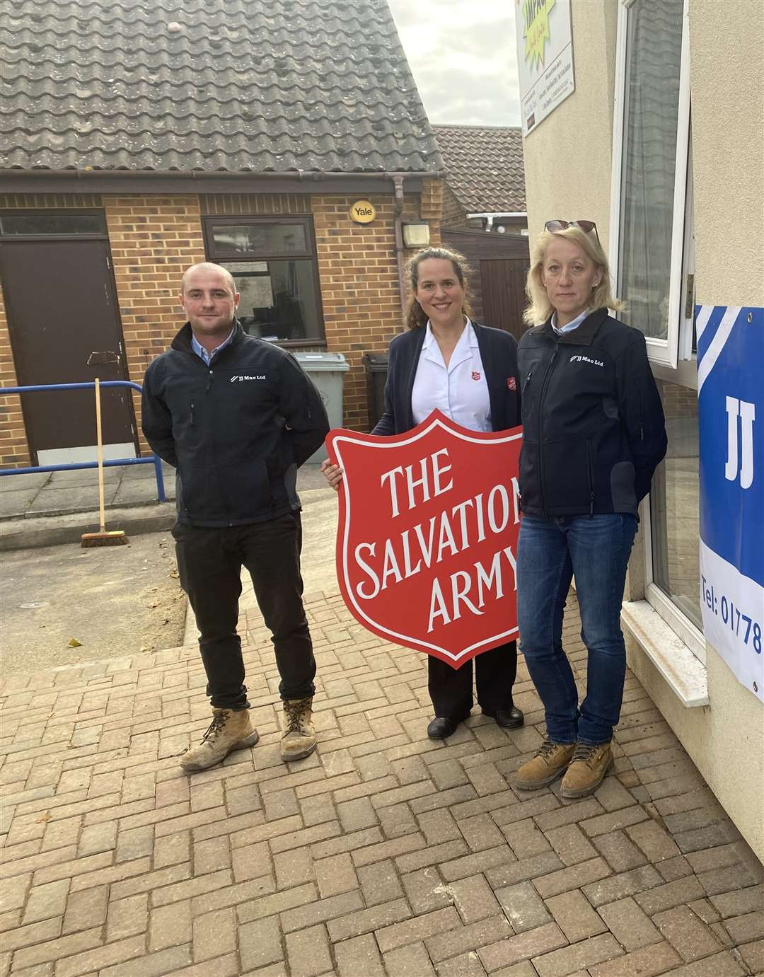 Philip Round, Lt Sarah O'Grady and Anna Skrzynecka