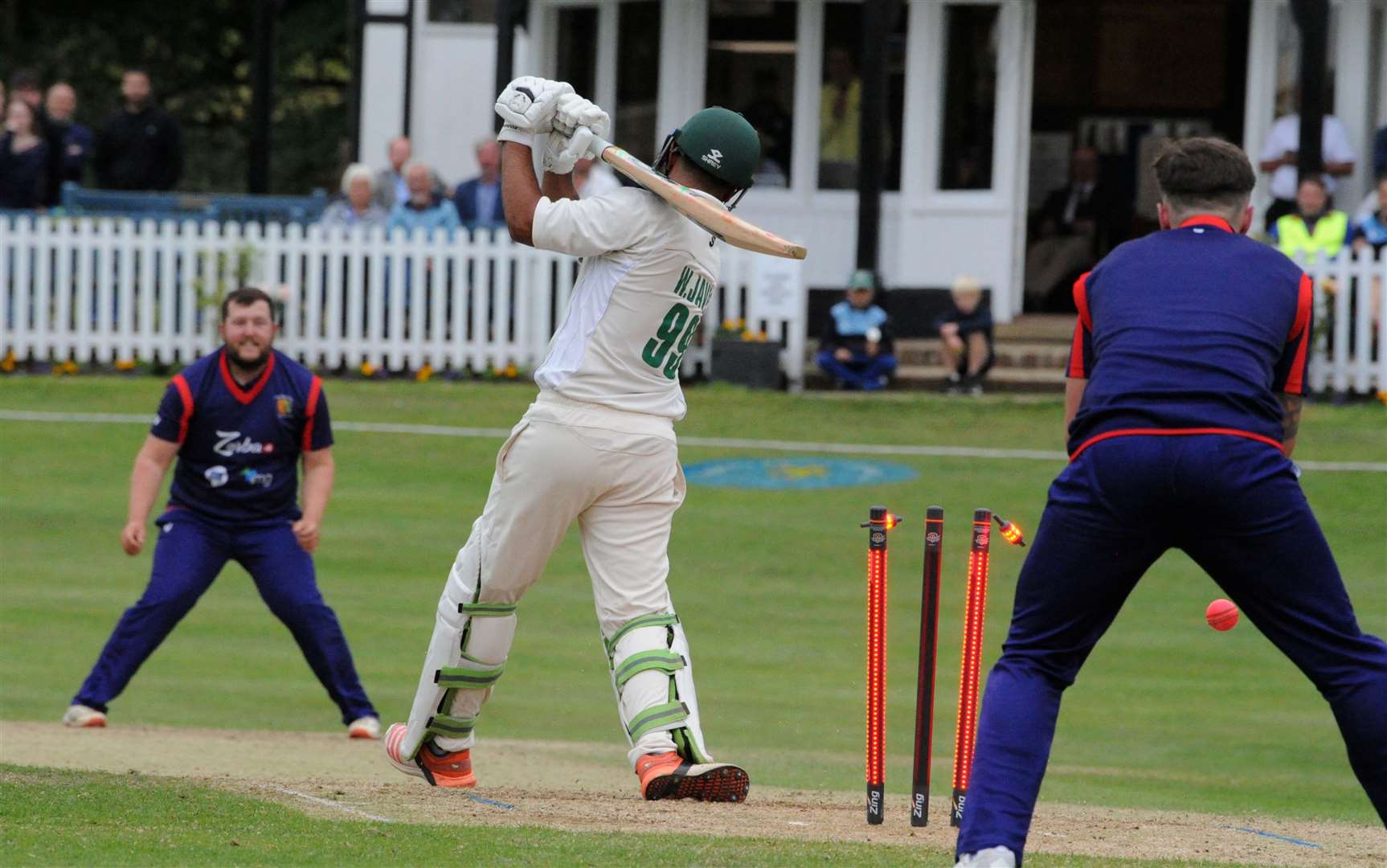Action from Ufford Park's match with Stamford Town. Photo: Chris Lowndes