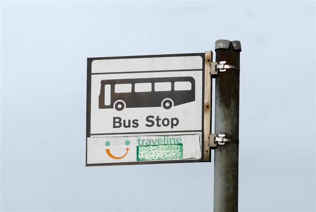 A bus stop in Rutland