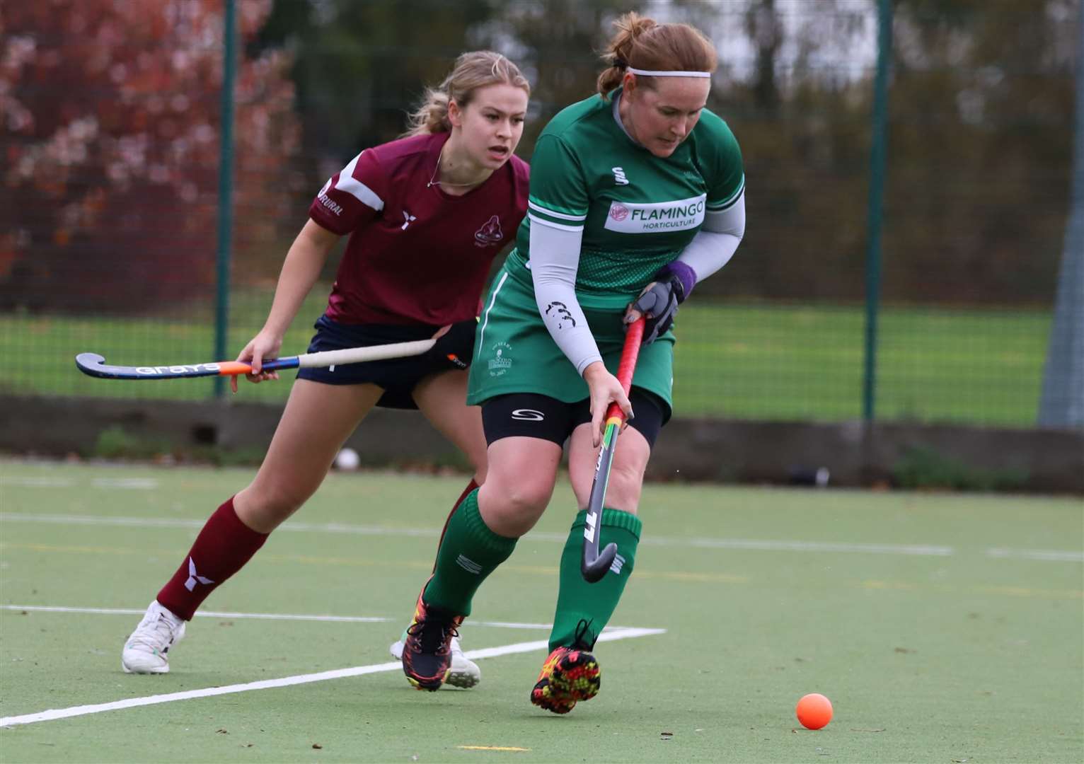 Ladies first team action from Spalding's match with Long Sutton. Photo: Nigel Cookson