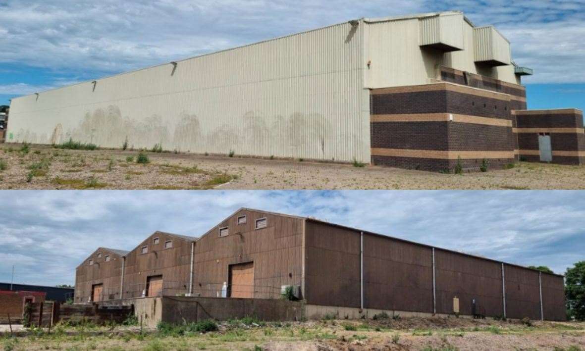 The former FH Gilman buildings, which would be replaced by housing. Photo: Strutt and Parker