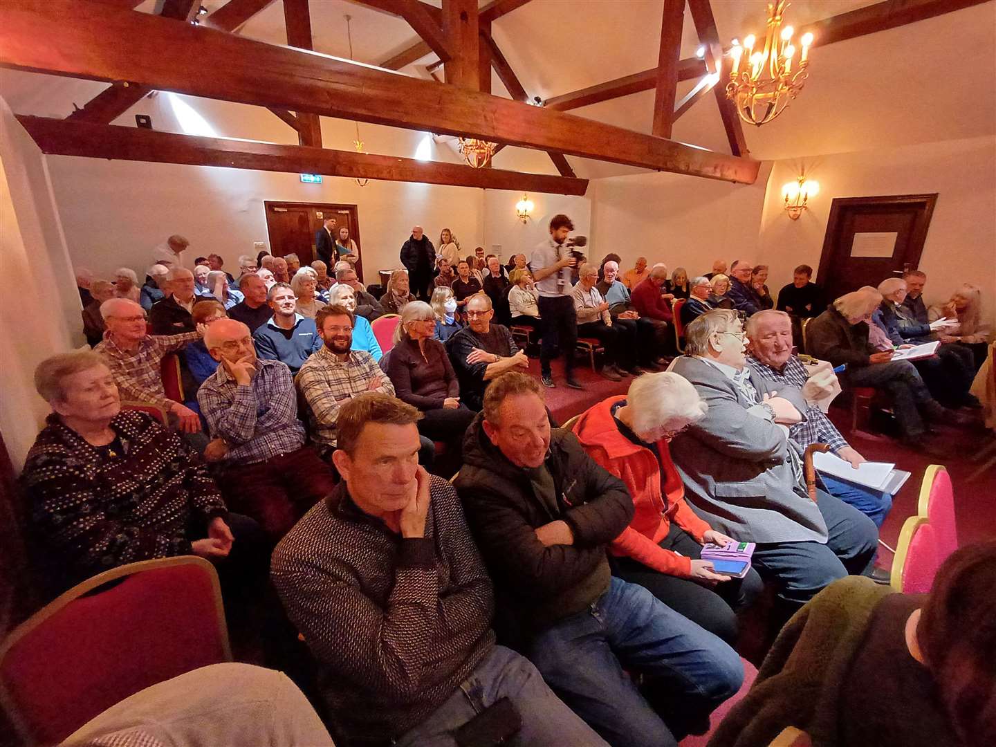 Concerns over road safety prompt a strong turnout at the A1 meeting. Photo: Daniel Jaines