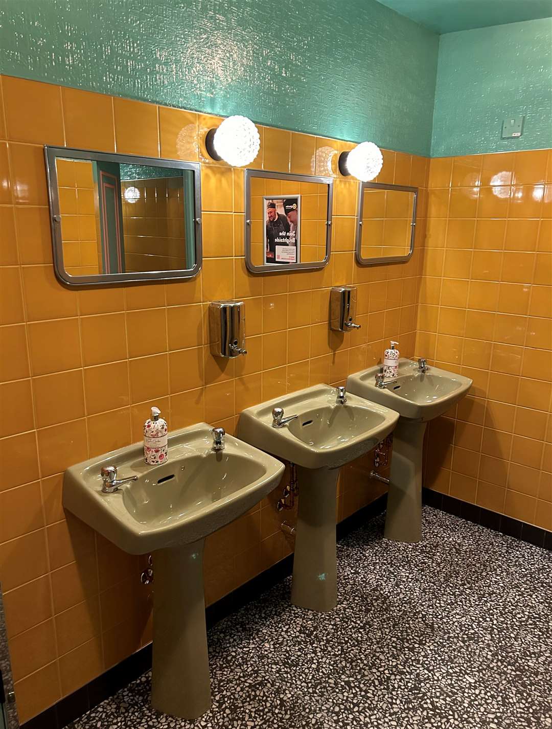 Avocado-coloured toilets at Brightside