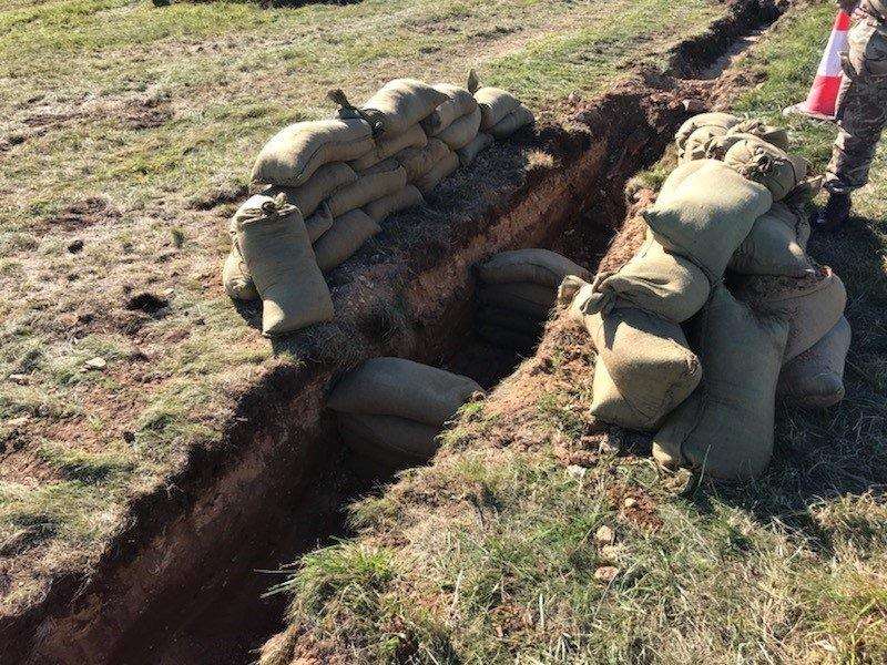 A WW1 bomb was discovered at RAF Cranwell. (4706844)