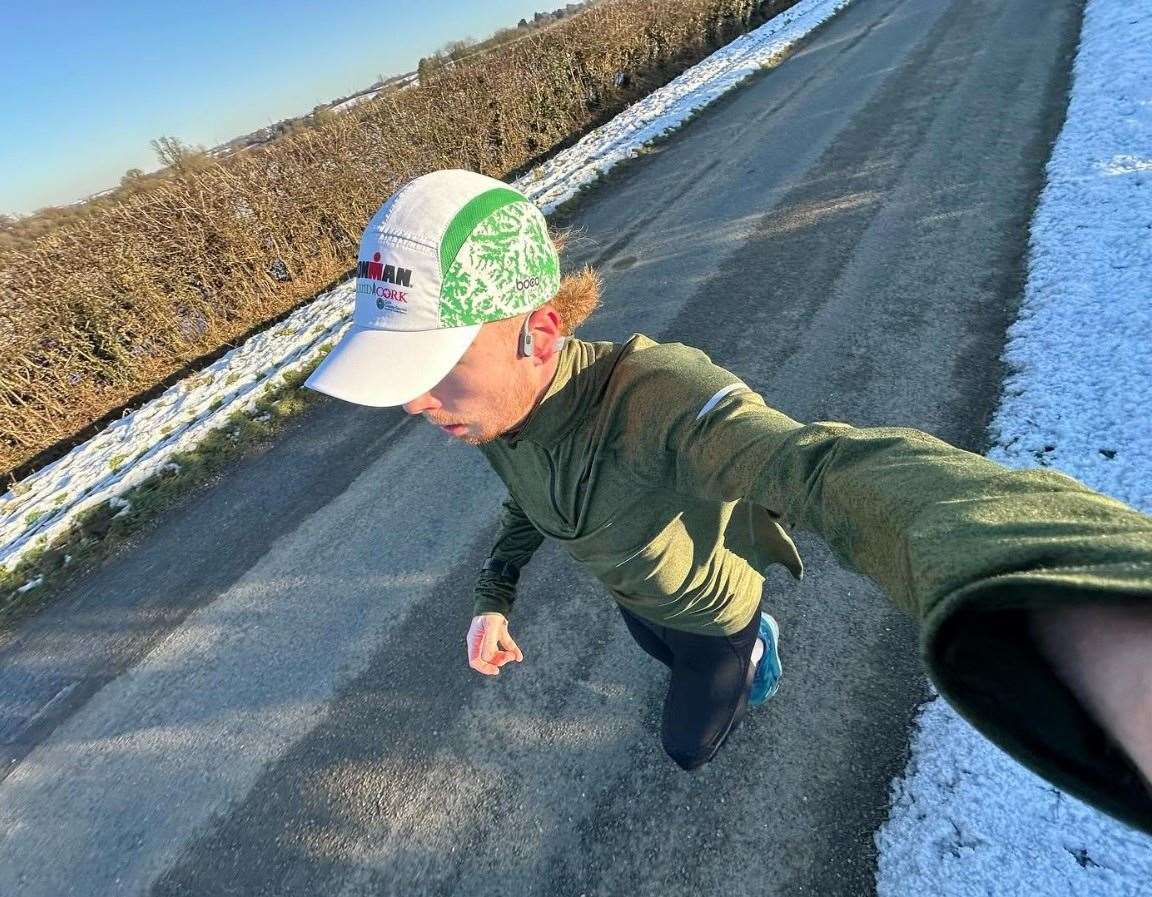 Joe has been training consistently for the challenge. Photo: Instagram/hayesjoetri