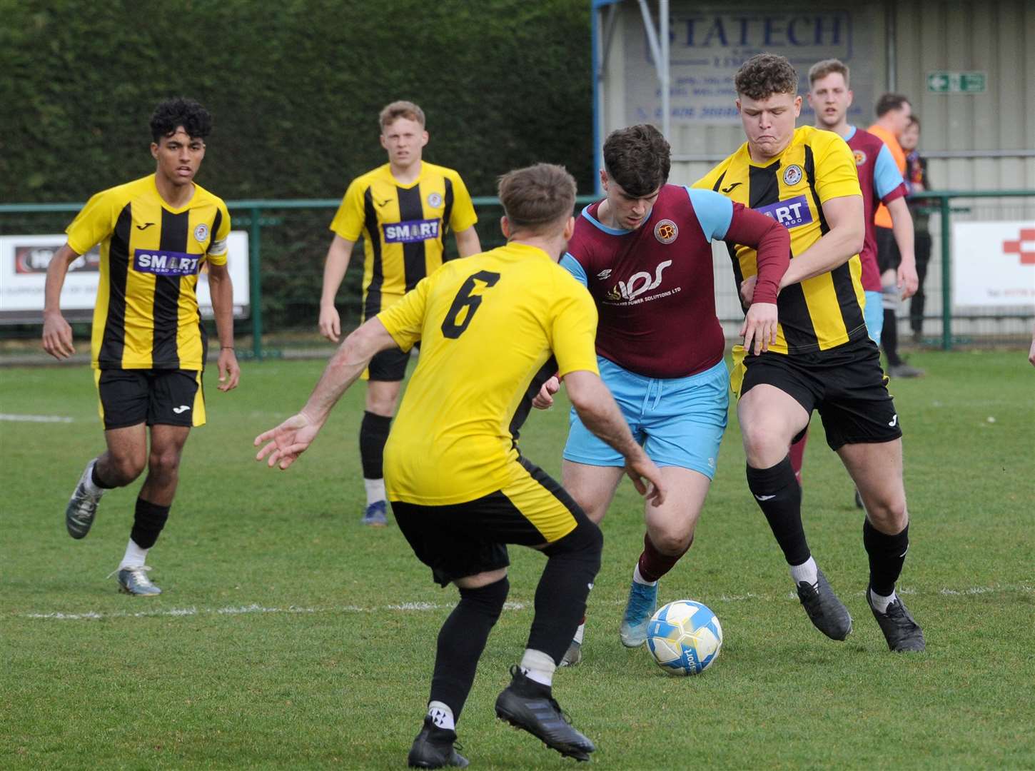 Peterborough League action from Deeping Rangers Reserves' home win over Holbeach Reserves. Photo: Chris Lowndes