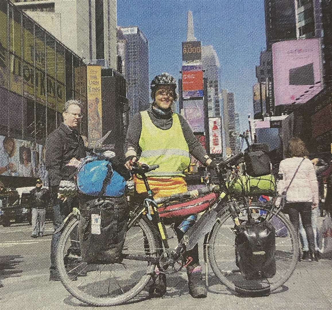 Sarah Outen in New York 10 years ago