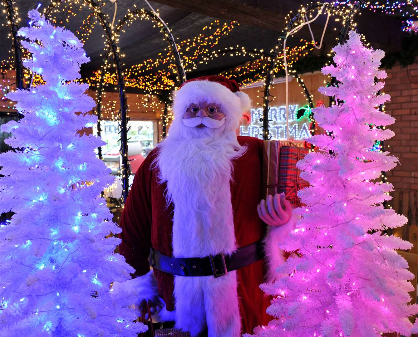 One of the previous Christmas displays at Baytree Garden Centre, Weston