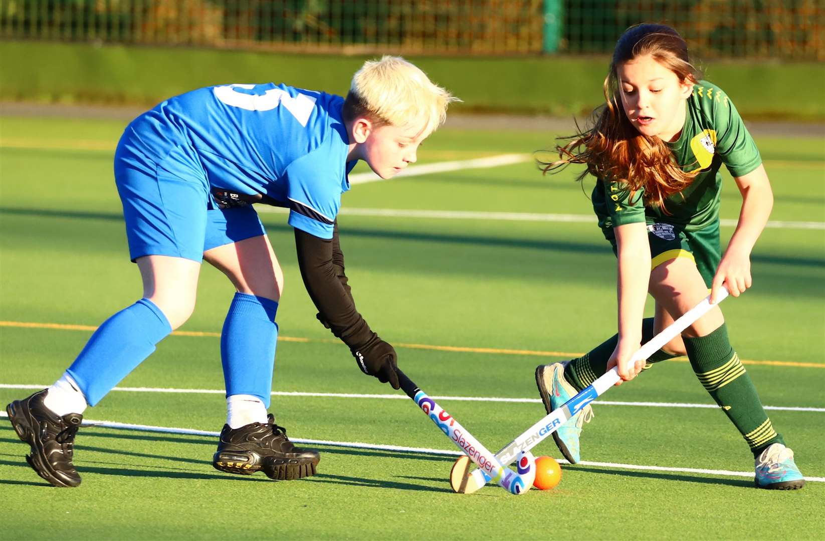 Action from the fourth of five primary school tournaments organised by Spalding Hockey Club. Photo: Nigel Cookson