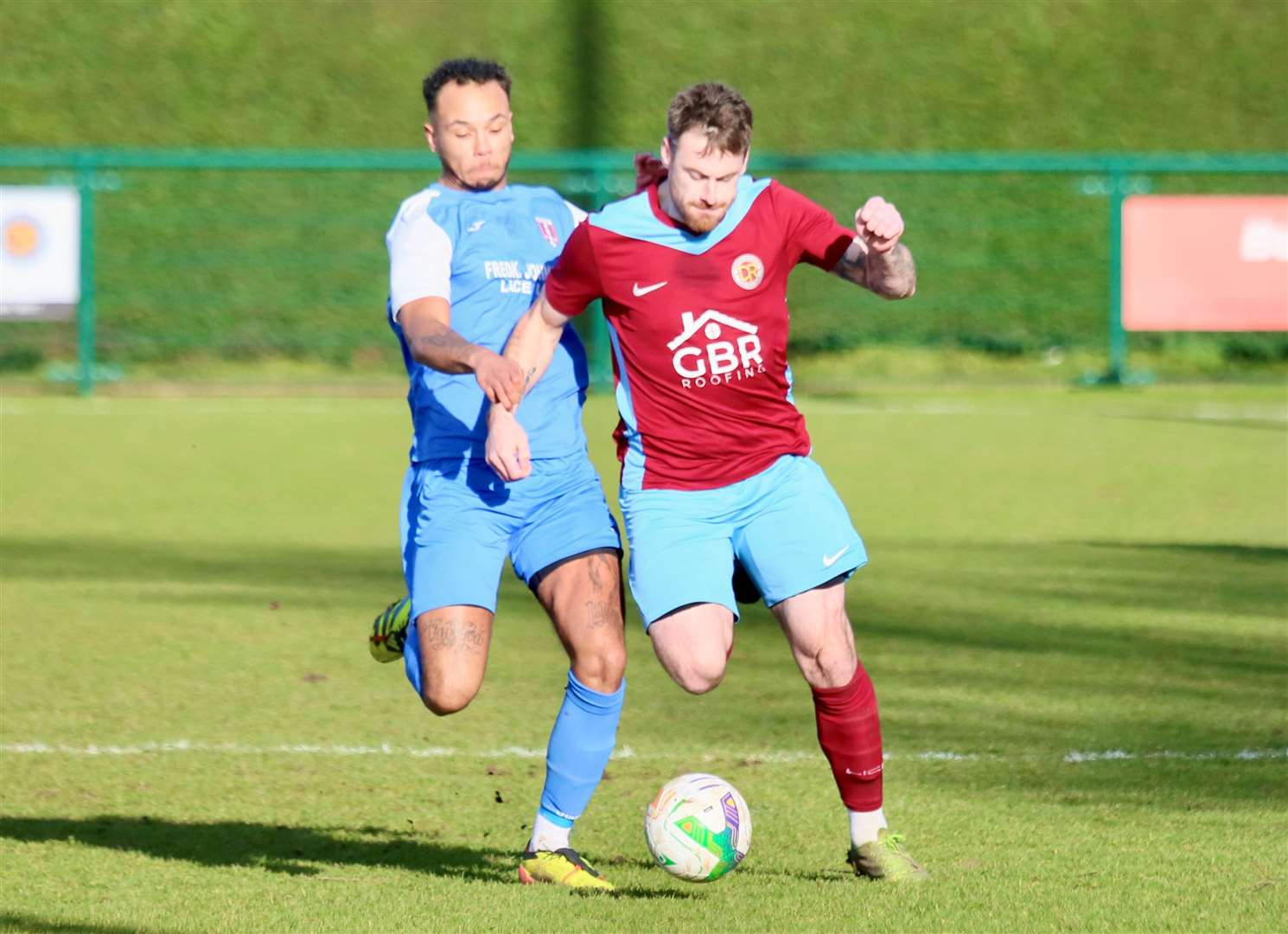 Match action from Deeping Rangers' victory over Kimberley Miners Welfare. Photo: Jason Richardson