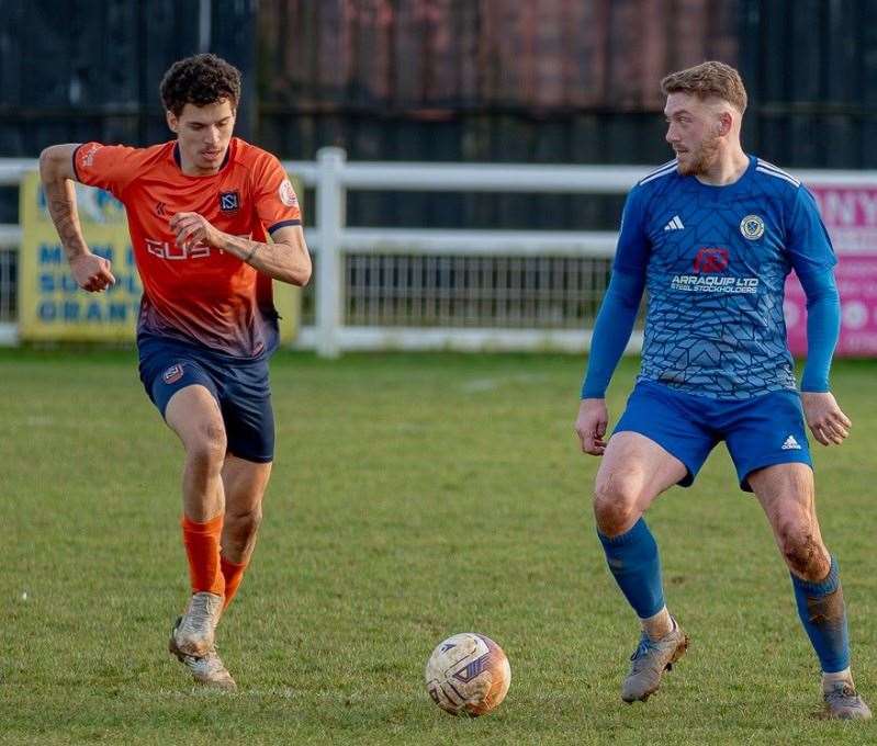 Harrowby United were 2-1 home winners over Newark and Sherwood in their United Counties League clash. Photo: Steve Nesbitt @lincssnapper