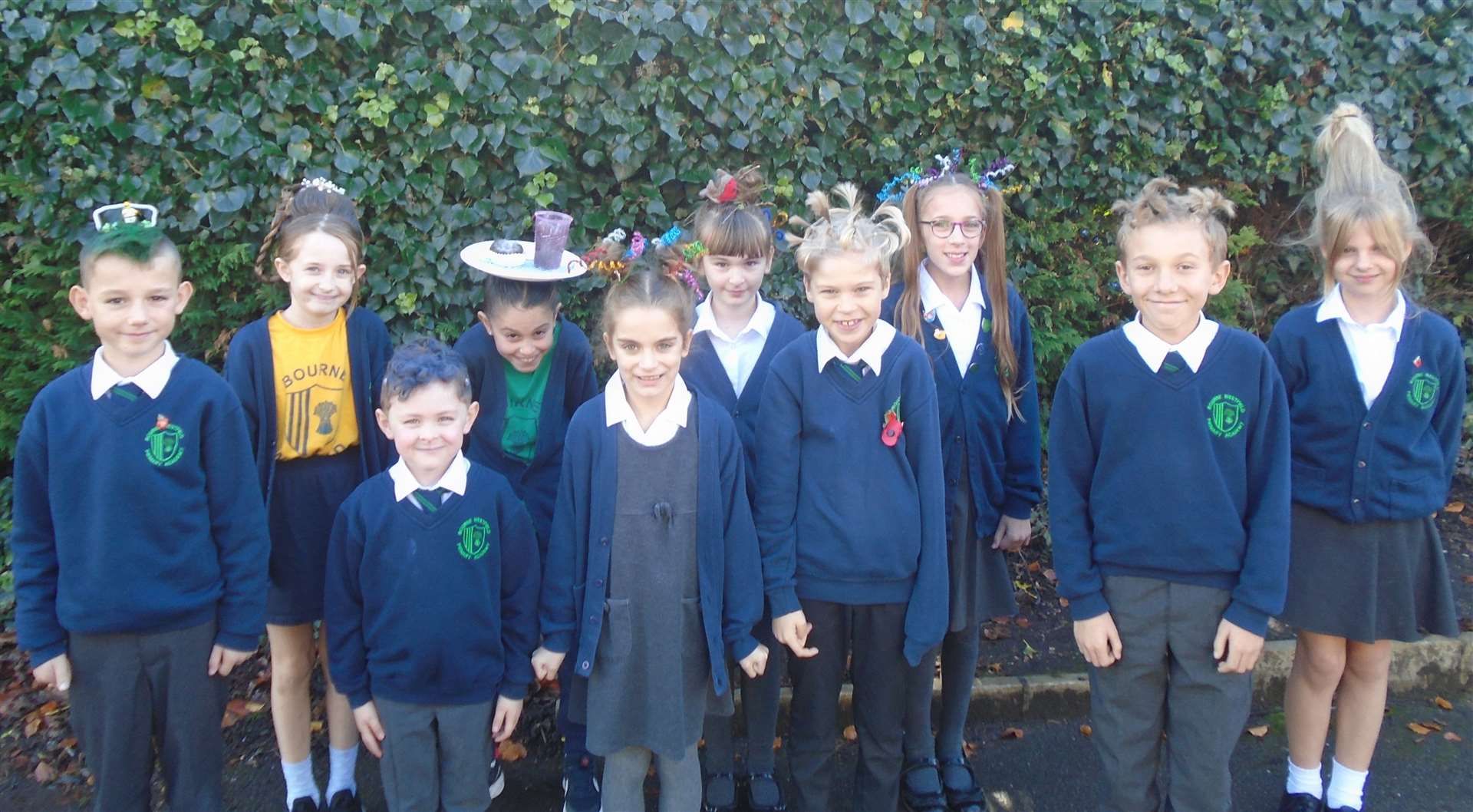Pupils at Bourne Westfield Primary Academy took part in a wacky hair day
