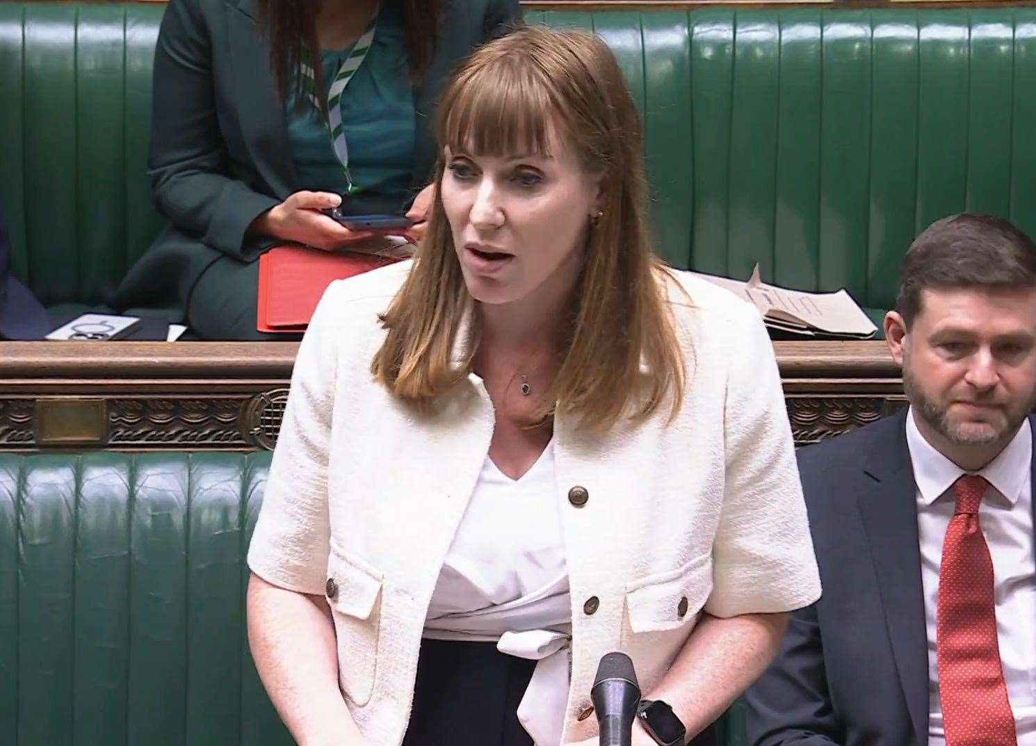 Angela Rayner MP in the House of Commons February 2025. Picture: Parliament TV.