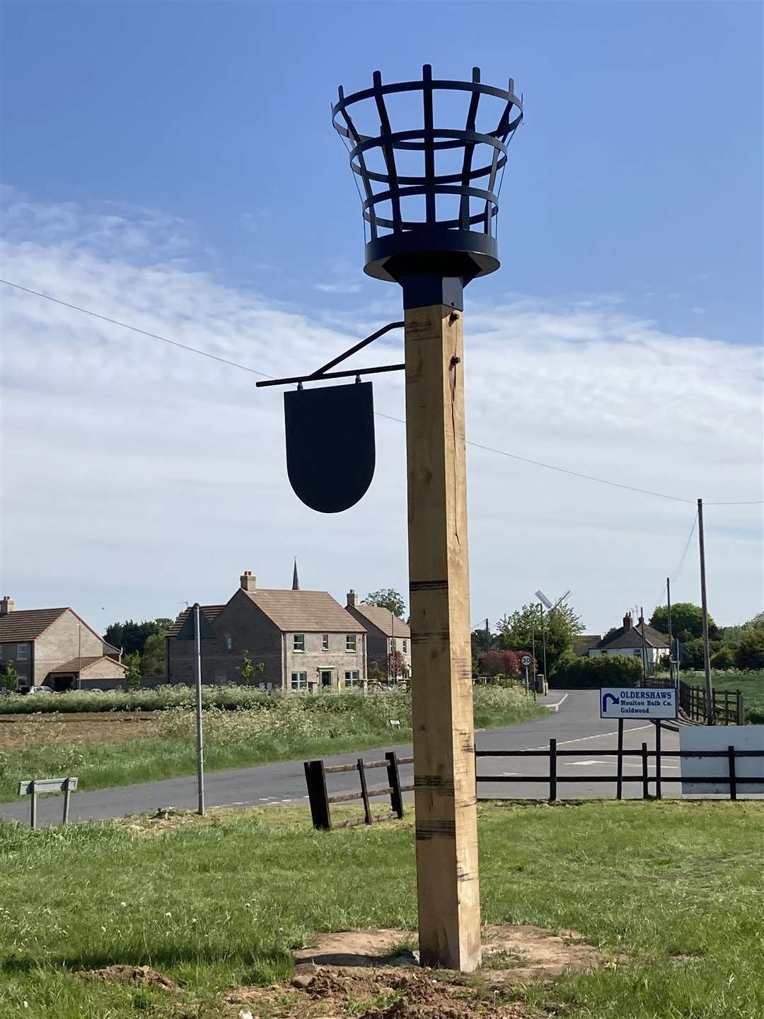 A Jubilee beacon has been installed in Moulton (56689415)