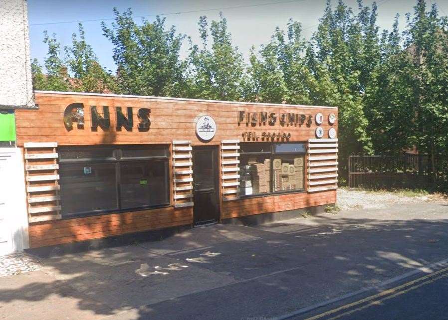 Ann's Fish and Chips, Fishtoft Road, Boston. Photo: Google