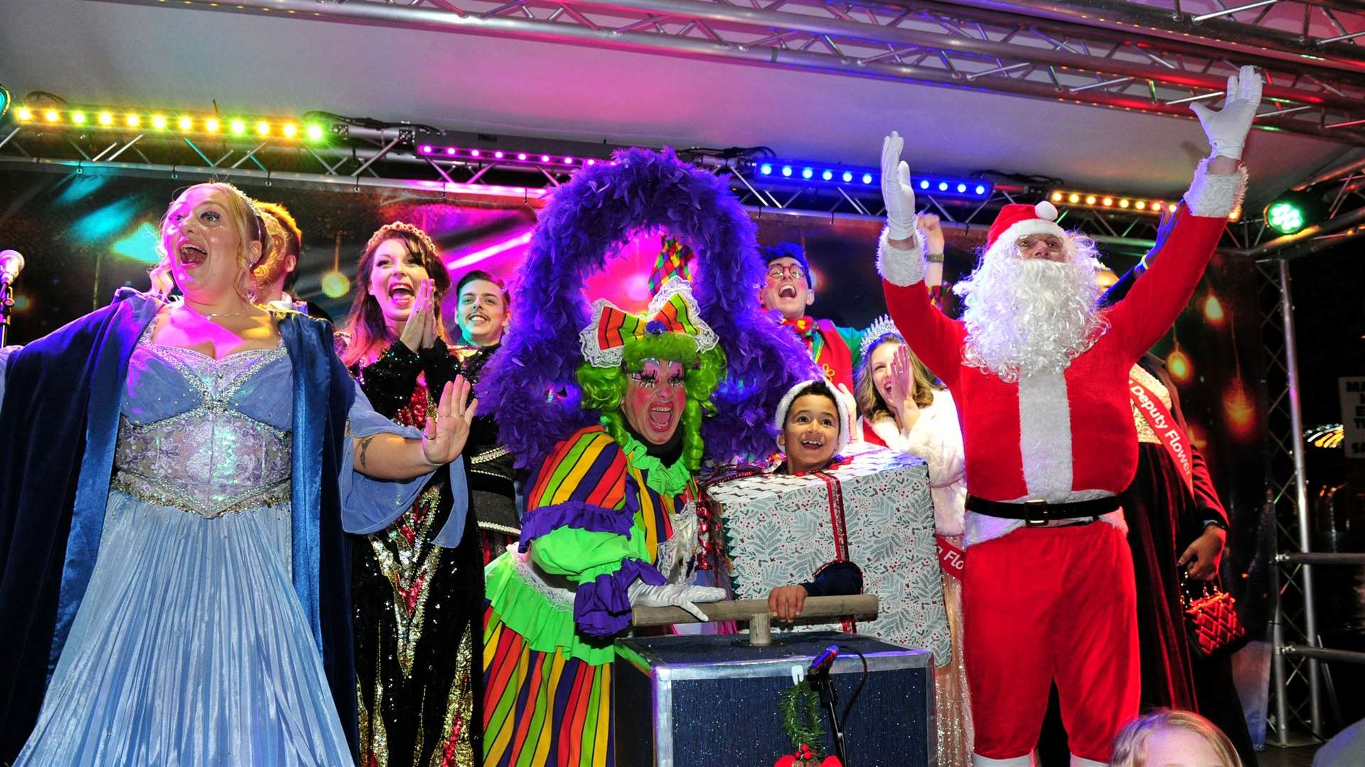 Samuel Magale, 7, switches on lights Photo: Chris Lowndes