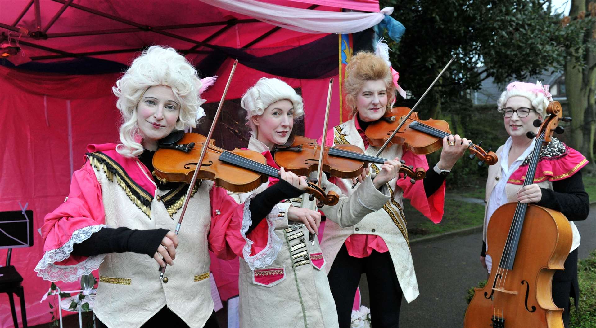 A string quartet performed during the Ayscoughfee Enlightenment event PHOTO: CHRIS LOWNDES