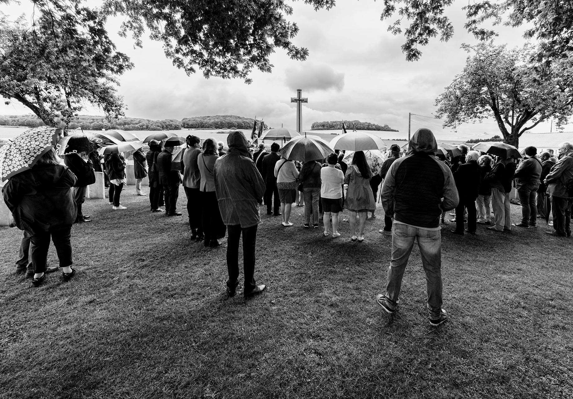 The Tinwell group were invited to take part in the ceremony, held on the anniversary of the start of the battle. Photo: Chris Dodkin
