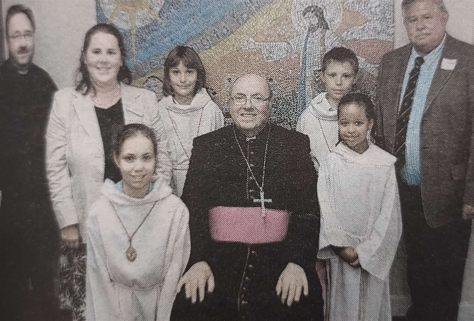 The Bishop of Nottingham visits St Norbert's Primary School in 2011. (48500253)