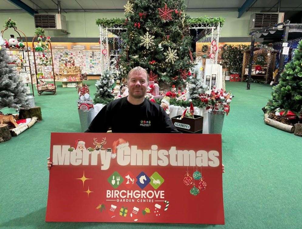 Gary Slator, of Birchgrove Garden Centre, has issued a rallying call to encourage shoppers to support local traders this Christmas. Photo: Birchgrove