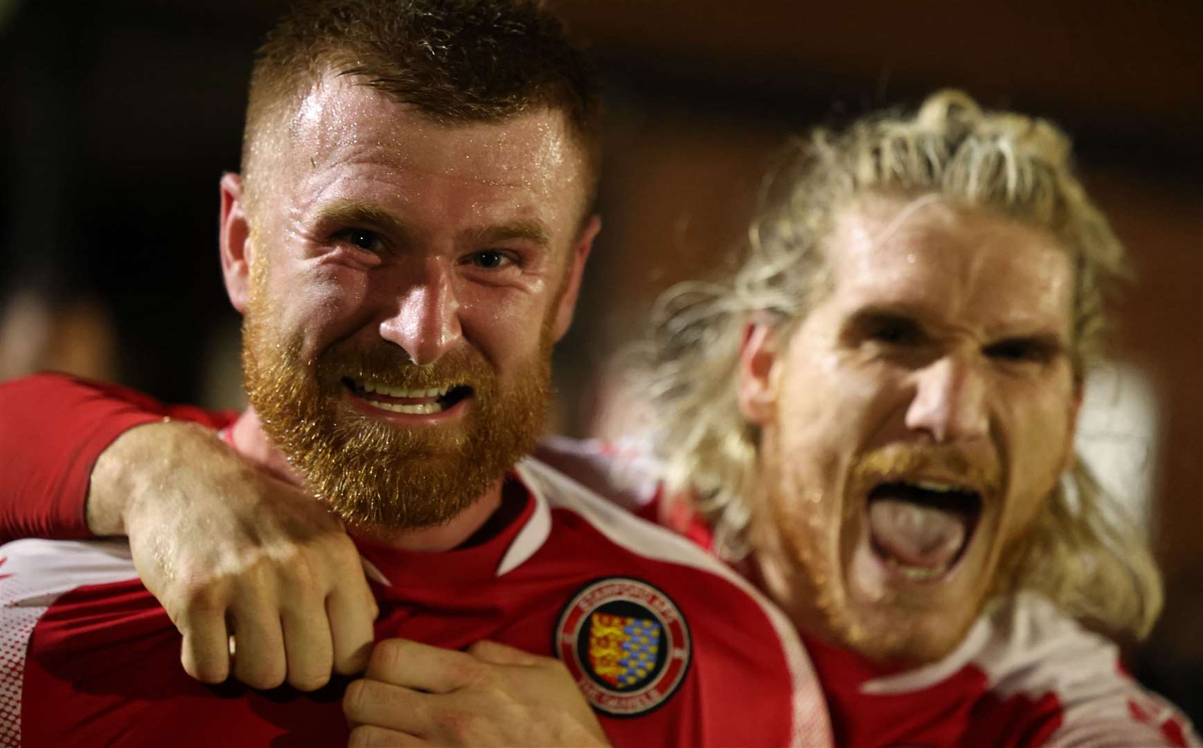 Joe Burgess and Rob Morgan. Photo: Rob O'Brien
