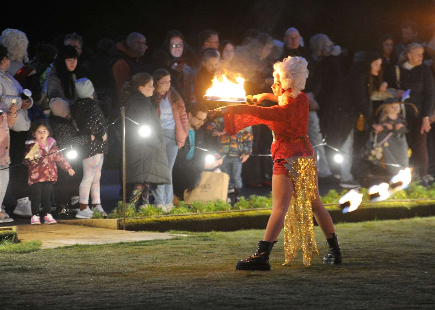 Crowds enjoy the show PHOTO: CHRIS LOWNDES