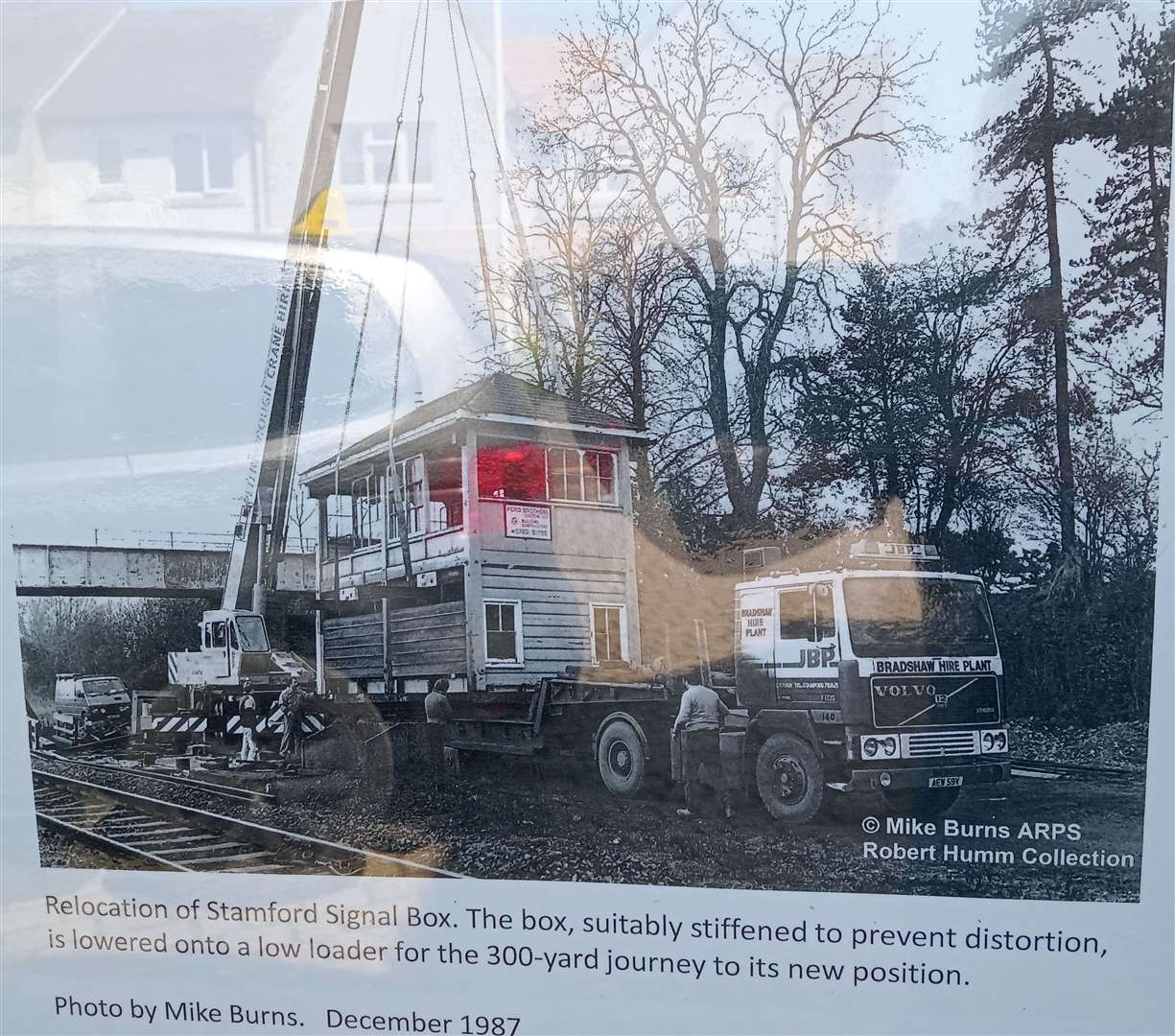 One of the photos on display