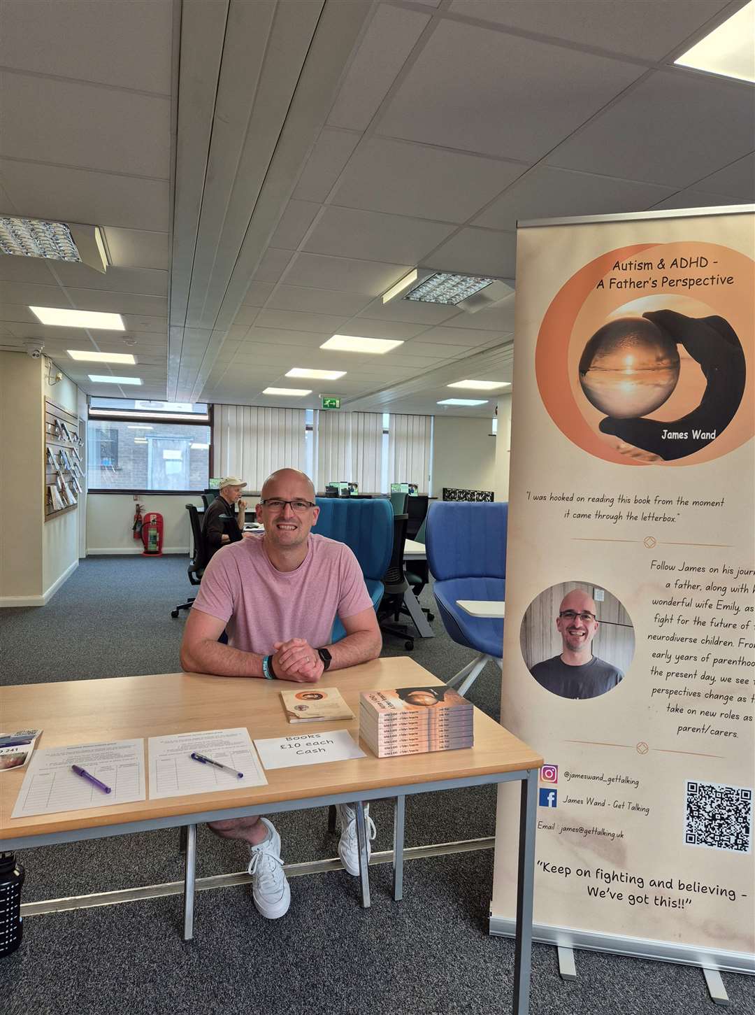 James Wand at Spalding Library. PHOTOS: SUBMITTED