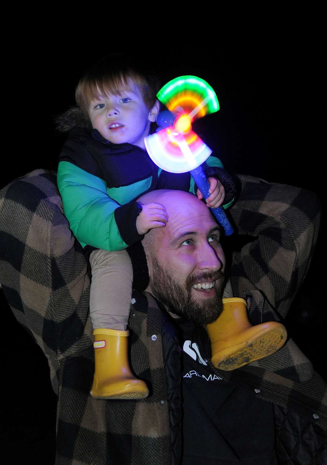 Tom and two-year-old Bobbie Bramley. Photo: Chris Lowndes