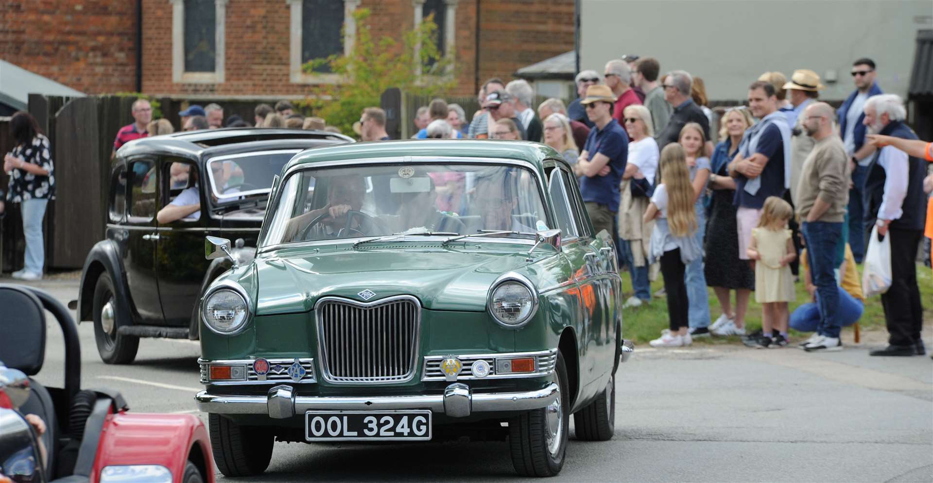 Classic cars joined the parade
