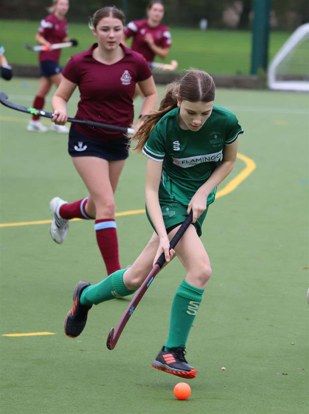 Ladies first team action from Spalding's match with Long Sutton. Photo: Nigel Cookson
