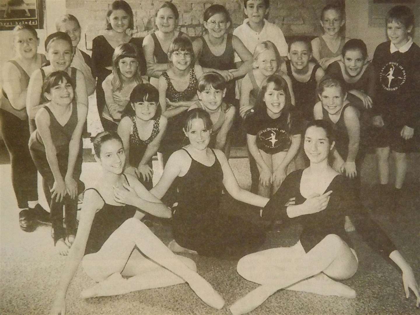25 years ago: July 3, 1998 – Stage hopefuls: Welland School of Dance students Janina McKenzie (front, left), Lesley Simcock and Julia McKenzie with some of the school's younger pupils.
