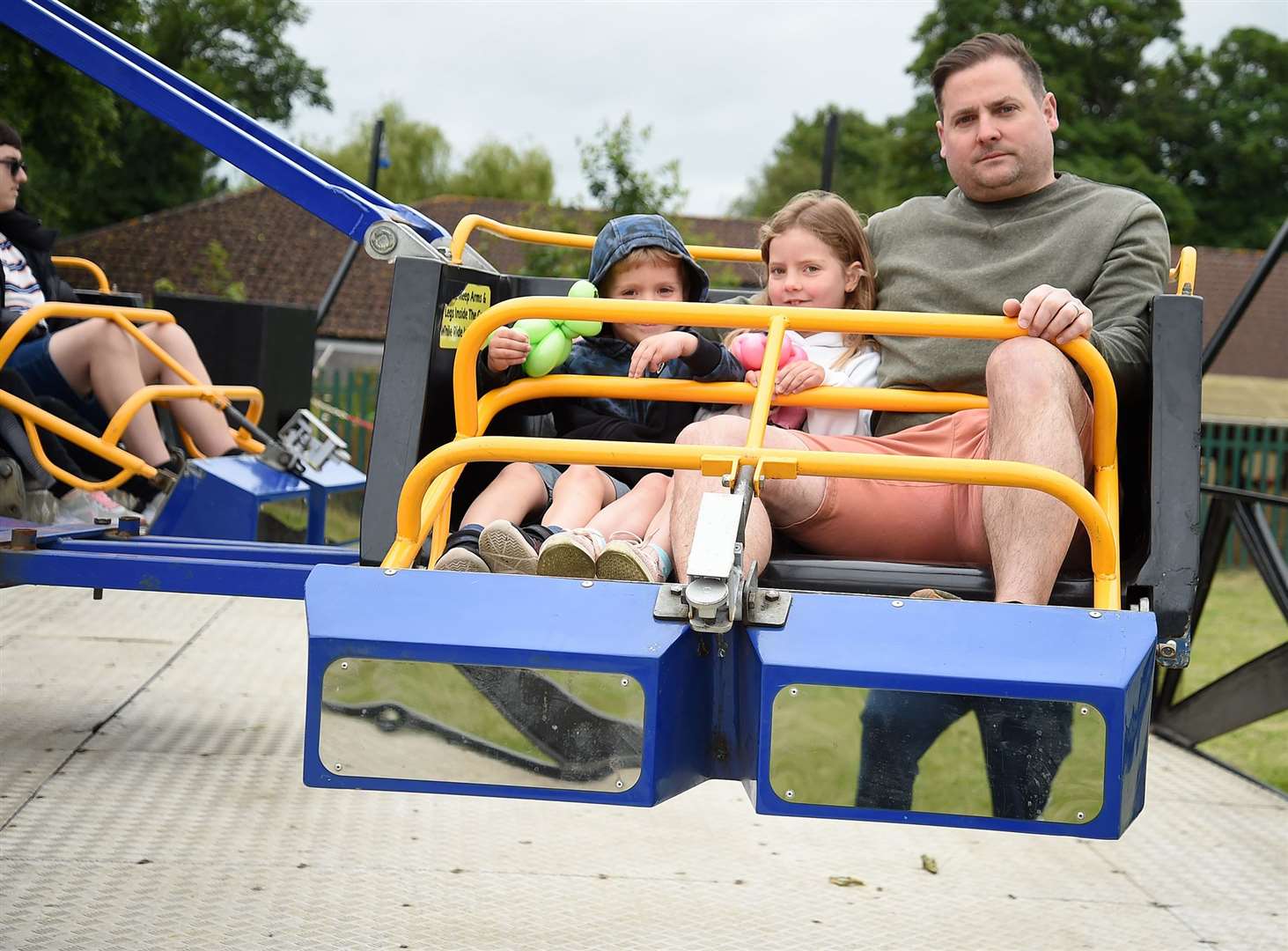 Entertainment was all around at Wyndham Park.