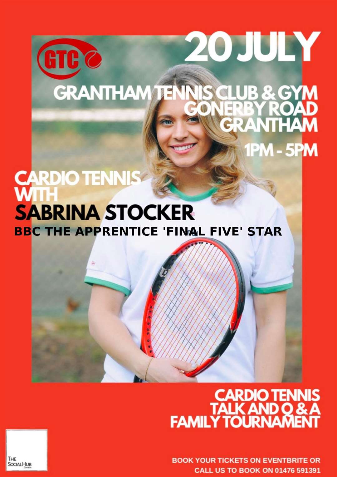 Apprentice star Sabrina Stocker will make an appearance at Grantham Tennis Club. (13312243)