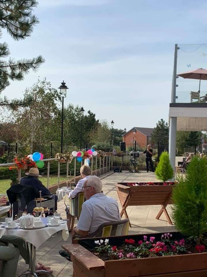 Afternoon tea at Maple Leaf Lodge care home in Grantham. (52020985)