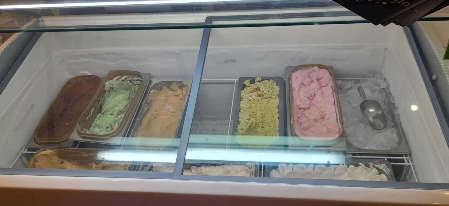 A variety of Gelato flavours