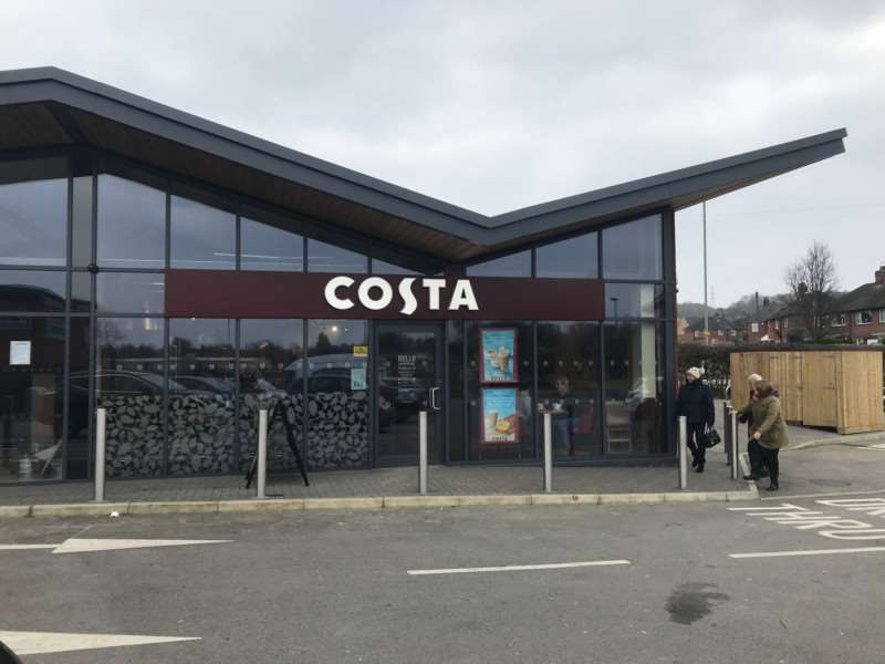 The new Costa Coffee on Harlaxton Road, Grantham.
