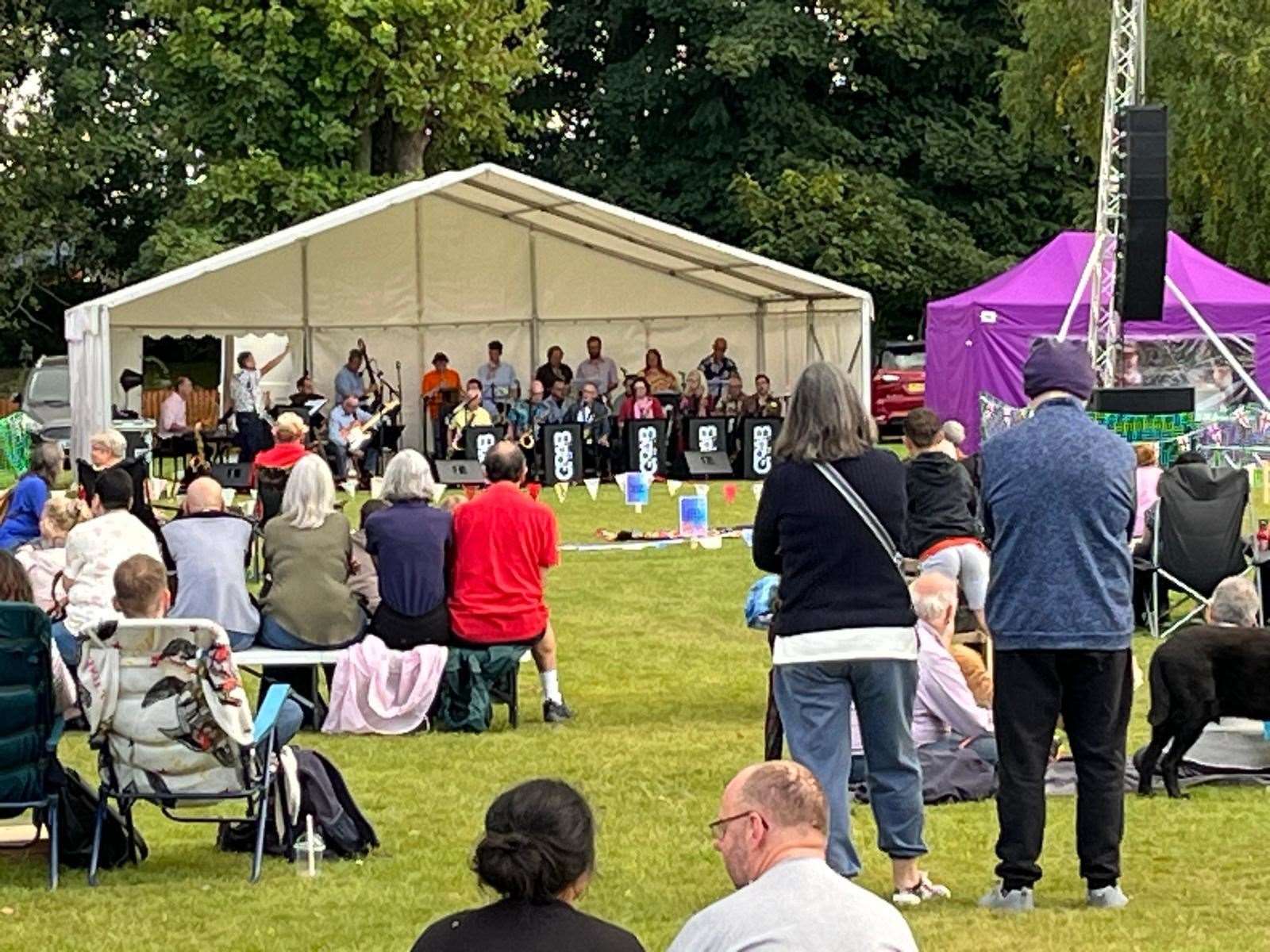 Crowds watch GRAB perform.