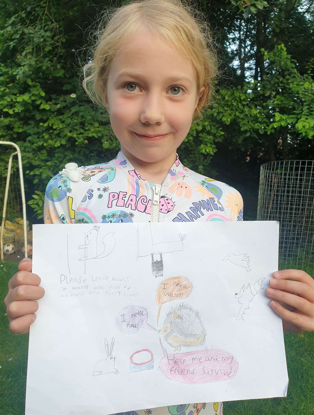 Roxane with her picture.